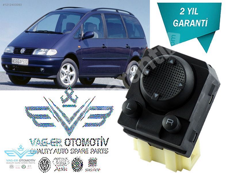 SHARAN 1996-2000 DIŞ DİKİZ AYNA AYAR KUMANDA DÜĞMESİ 1H0959565