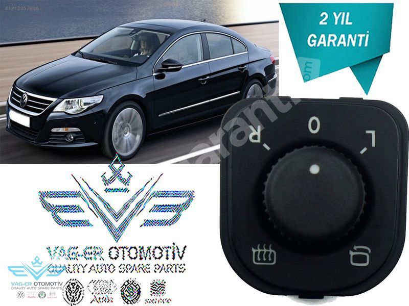 PASSAT CC 2009-2012 DİKİZ AYNA AYAR KUMANDA DÜĞMESİ 1K0959565