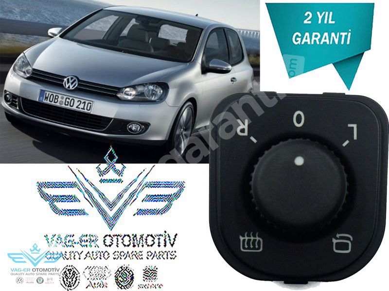 GOLF 6 2009-2012 DIŞ DİKİZ AYNA AYAR KUMANDA DÜĞMESİ 1K0959565