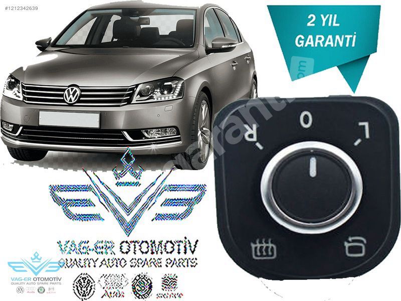 PASSAT B7 2011-2014 DİKİZ AYNA AYAR KUMANDA DÜĞMESİ 5K1959565A