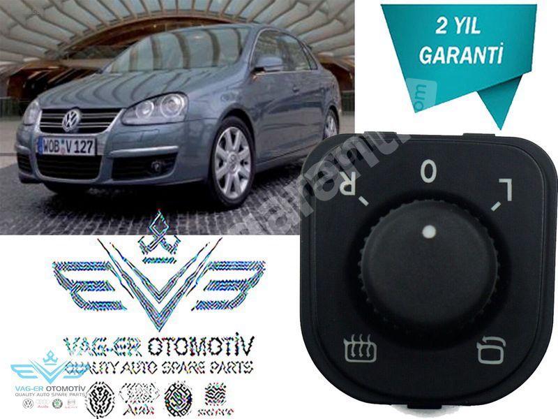 JETTA 2006-2010 DIŞ DİKİZ AYNA AYAR KUMANDA DÜĞMESİ 1K0959565