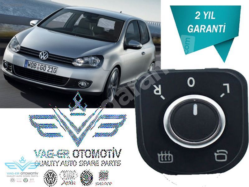 GOLF 6 2009-2012 DI DİKİZ AYNA AYAR KUMANDA DÜĞMESİ 5K1959565A