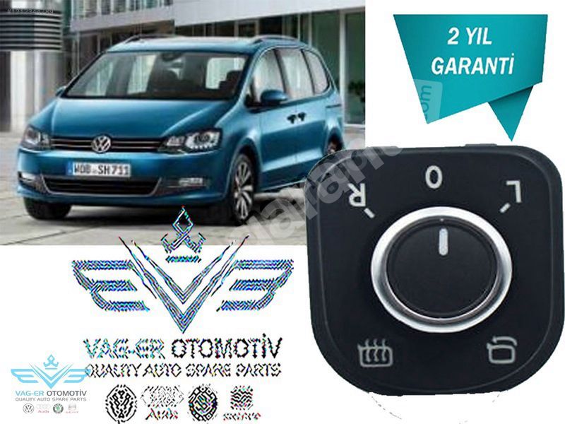 SHARAN 2011-2016 DI DİKİZ AYNA AYAR KUMANDA DÜĞMESİ 5K1959565A