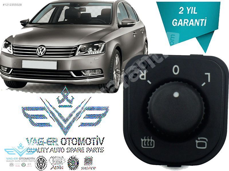 PASSAT B7 2011-2014 DİKİZ AYNA AYAR KUMANDA DÜĞMESİ 1K0959565