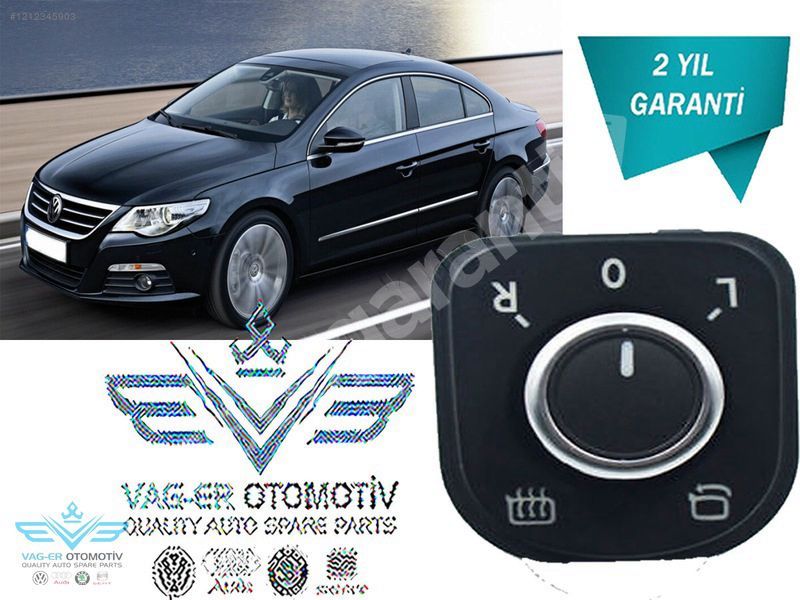 PASSAT CC 2009-2012 DİKİZ AYNA AYAR KUMANDA DÜĞMESİ 5K1959565A