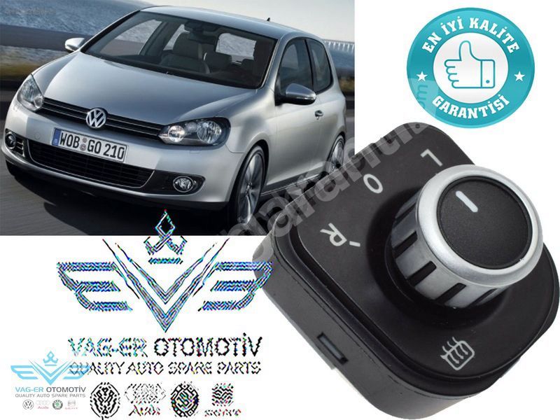 GOLF 6 2009-2012 DIŞ DİKİZ AYNA AYAR KUMANDA DÜĞMESİ 5K0959565B