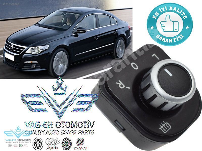 PASSAT CC 2009-2012 DİKİZ AYNA AYAR KUMANDA DÜĞMESİ 5K0959565B