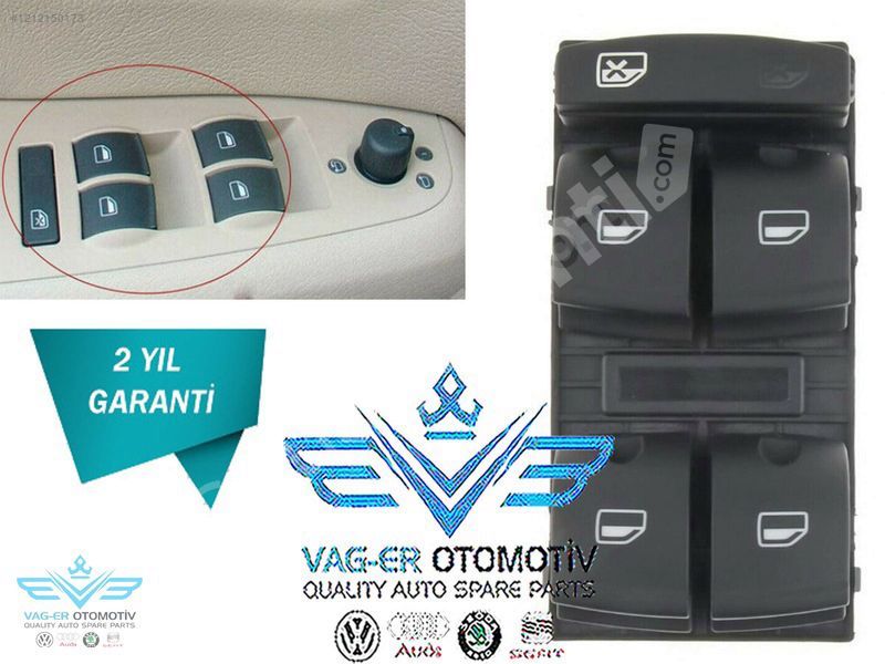 AUDİ A4 B7 2005-2008 ÖN SOL CAM AÇMA KAPAMA DÜĞMESİ 8E0959851