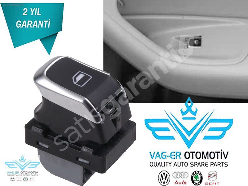 AUDİ Q3 2012-2018 ÖN SAĞ CAM AÇMA KAPAMA DÜĞMESİ TUŞU 4H0959855A
