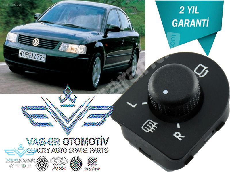 PASSAT B5 1997-2000 DİKİZ AYNA AYAR KUMANDA DÜĞMESİ 1J1959565F