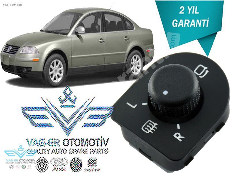 PASSAT B5.5 2001-2005 DİKİZ AYNA AYAR KUMANDA DÜĞMESİ 1J1959565F
