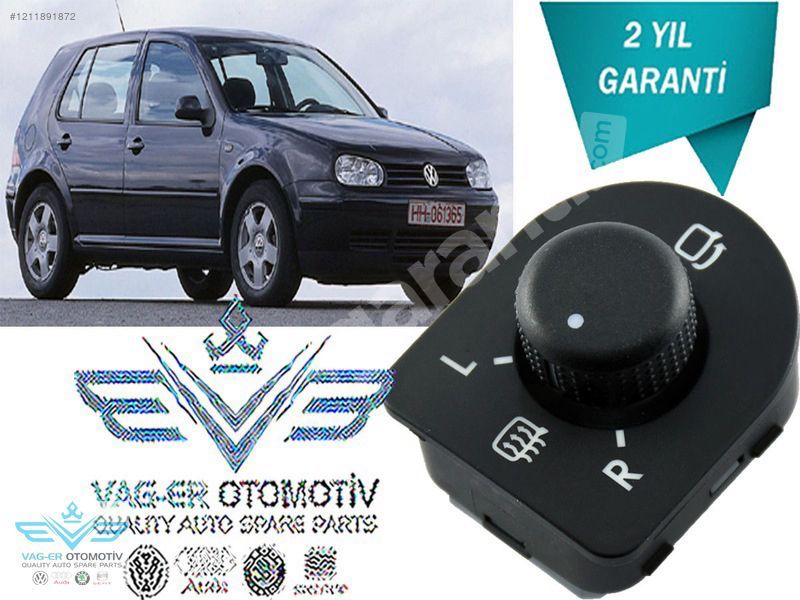 GOLF 4 1998-2004 DIŞ DİKİZ AYNA AYAR KUMANDA DÜĞMESİ 1J1959565F