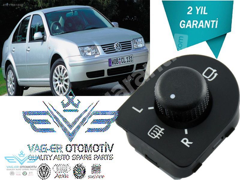 BORA 1998-2005 DIŞ DİKİZ AYNA AYAR KUMANDA DÜĞMESİ 1J1959565E