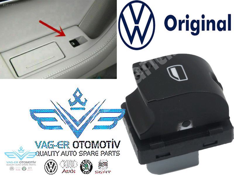 AUDİ A3 2009-2012 ÖN SAĞ CAM AÇMA KAPAMA DÜĞMESİ TUŞU 4F0959855A
