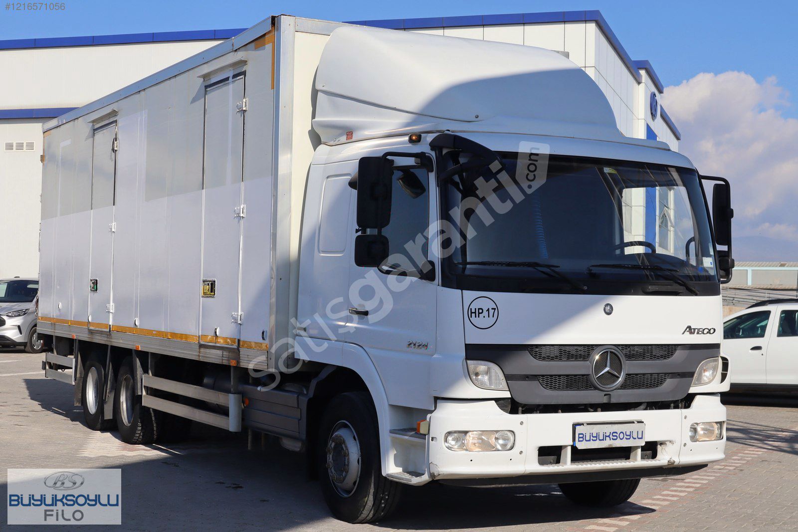 BÜYÜKSOYLU FİLO/2015 MERCEDES-BENZ ATEGO 2124 LİFTLİ KASA KAMYON
