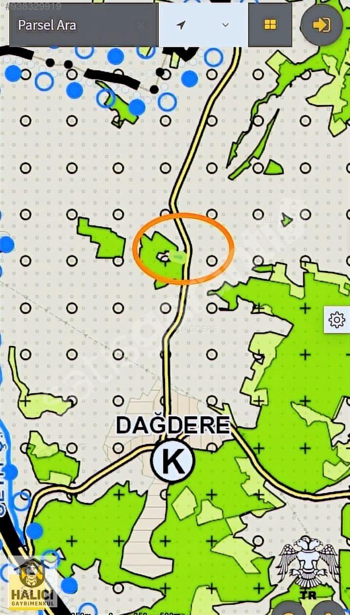 KONYA SELÇUKLU DAĞDERE ÇIKIŞI SATILIK 7.280M2 MÜSTAKİL TARLA