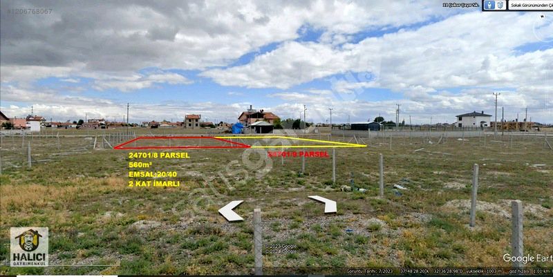 KONYA KARATAY SARAÇOĞLU SATILIK 560m² İMARLI ARSA