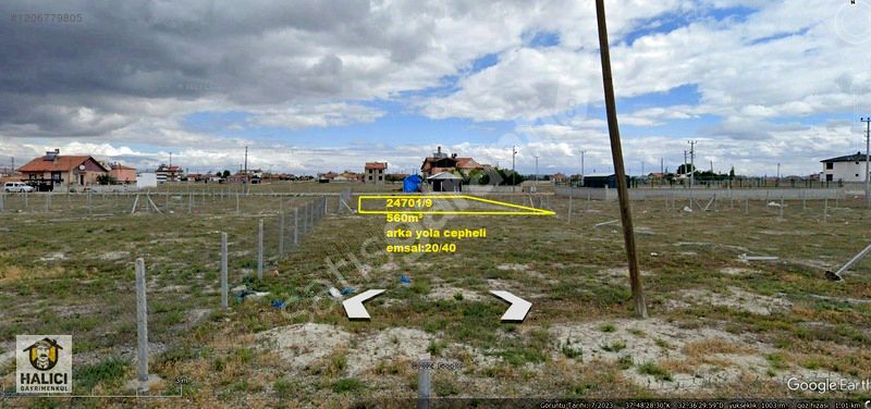 KONYA KARATAY SARAÇOĞLU SATILIK 560m² İMARLI ARSA