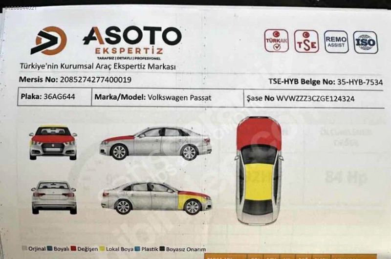 HDS OTOMOTİVDEN passat 1.4 TSI BLUEMOTİON
