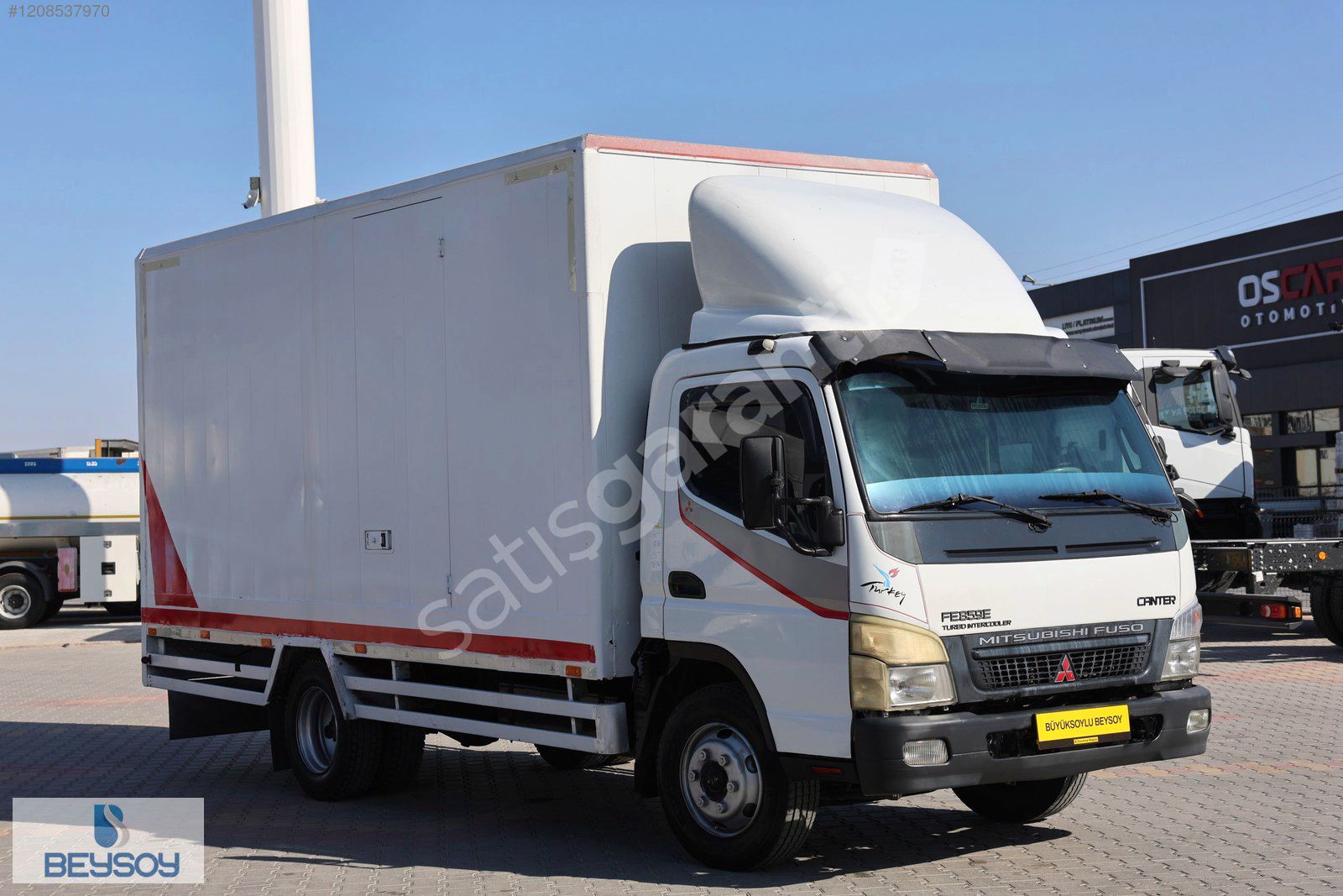 BÜYÜKSOYLU BEYSOY'DAN 2007 CANTER FE 859E KAPALI SAÇ KASA 100 Hp