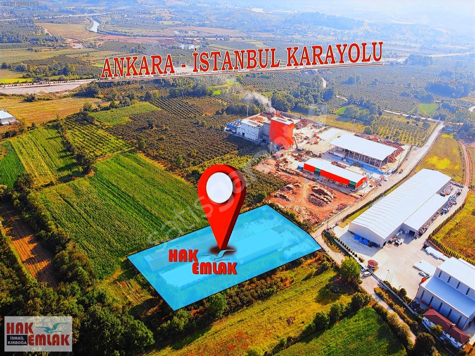 Hak Emlak'tan Gümüşova-Kahveleryanı Kiralık 7.100 m2 Fabrika