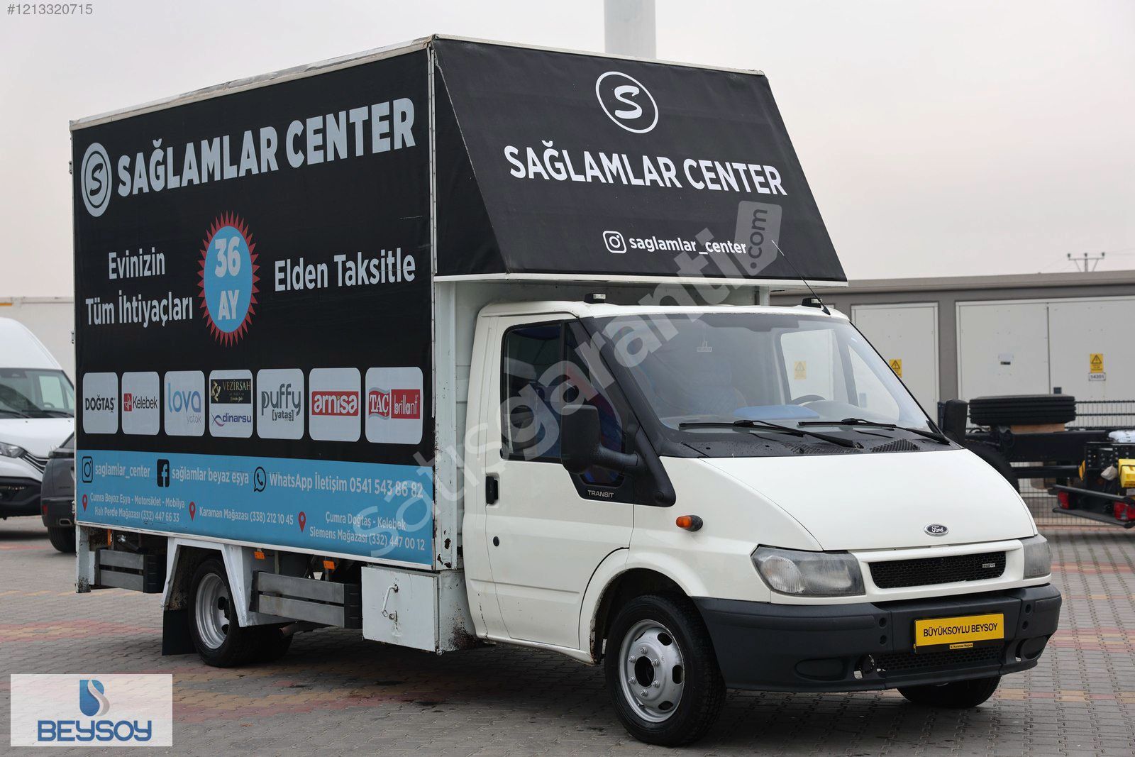 BÜYÜKSOYLU BEYSOY'DAN 2005 TRANSİT 350ED BRANDALI KASA KAMYONET