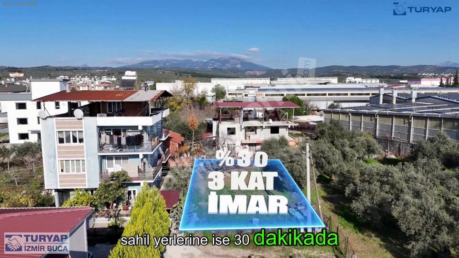 TURYAP BUCA'DAN AYRANCILAR MEVKİNDE SATILIK İMARLI ARSA