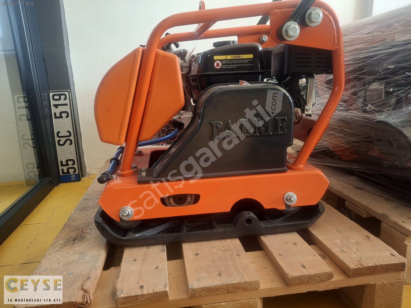 PALME 6,5 HP BENZİNLİ ZEMİN SIKIŞTIRMA MAKİNASI (KOMPAKTÖR)
