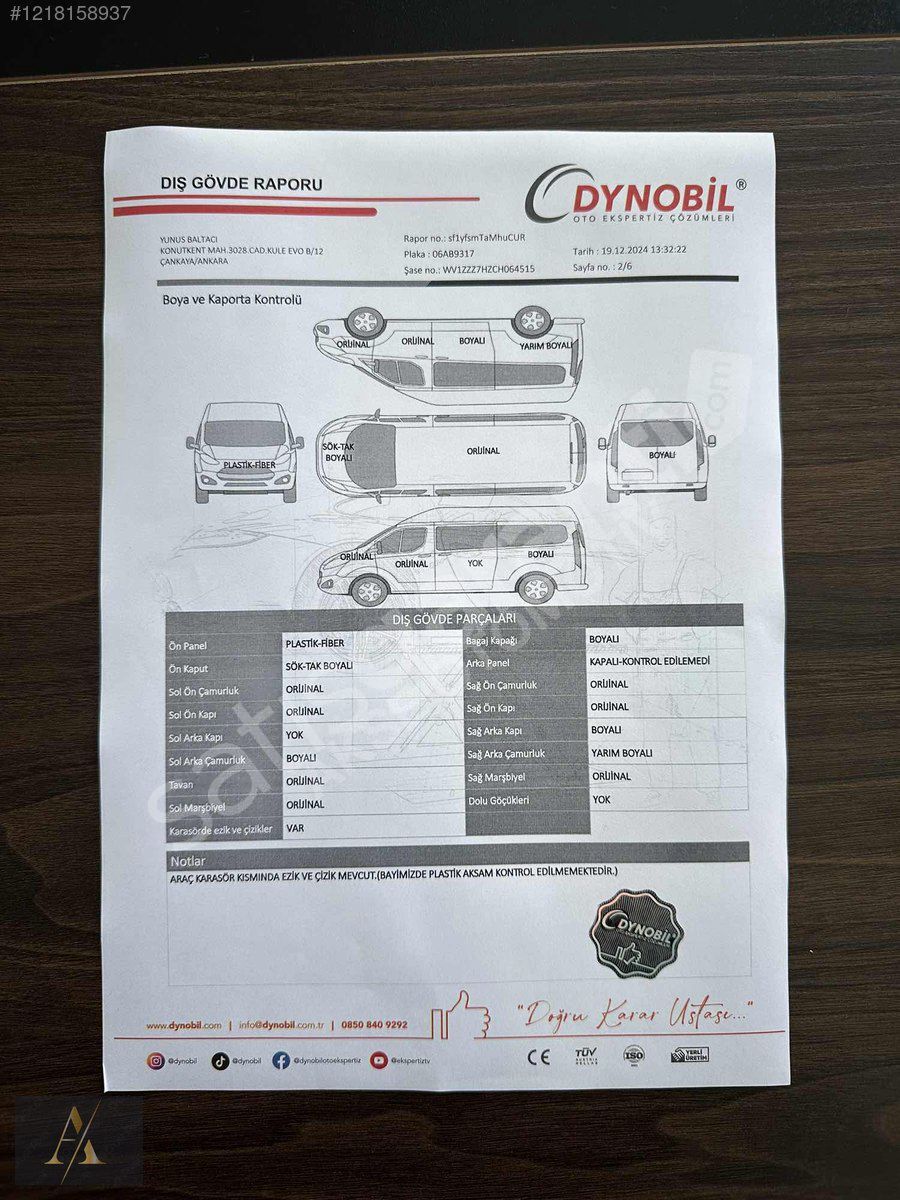 AKSE OTOMOTİV 2012 T6 MAKYAJLI KASA UZUN ŞASE CİTY VAN