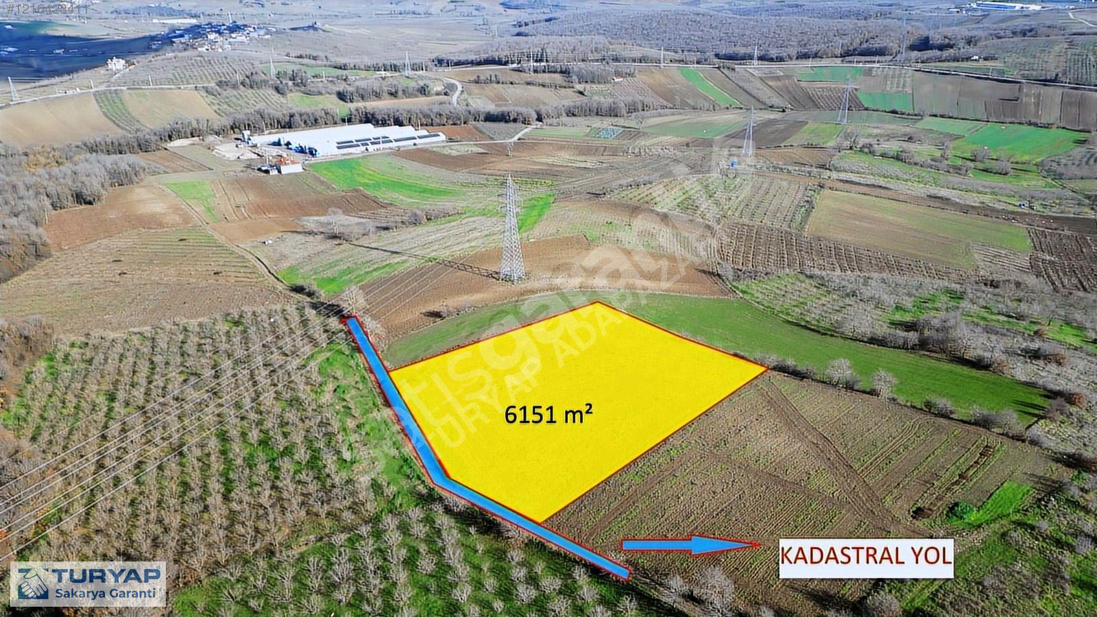 SAKARYA SÖĞÜTLÜ 'DE YATIRIMA UYGUN 6151 M² ÇİFTLİK ARAZİSİ
