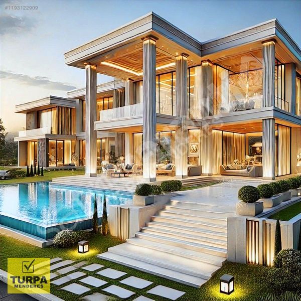 MENDERSTE GÖLCÜKLER DE MÜSTAKİL HAVUZLU VE LÜX 6+1 VİLLA