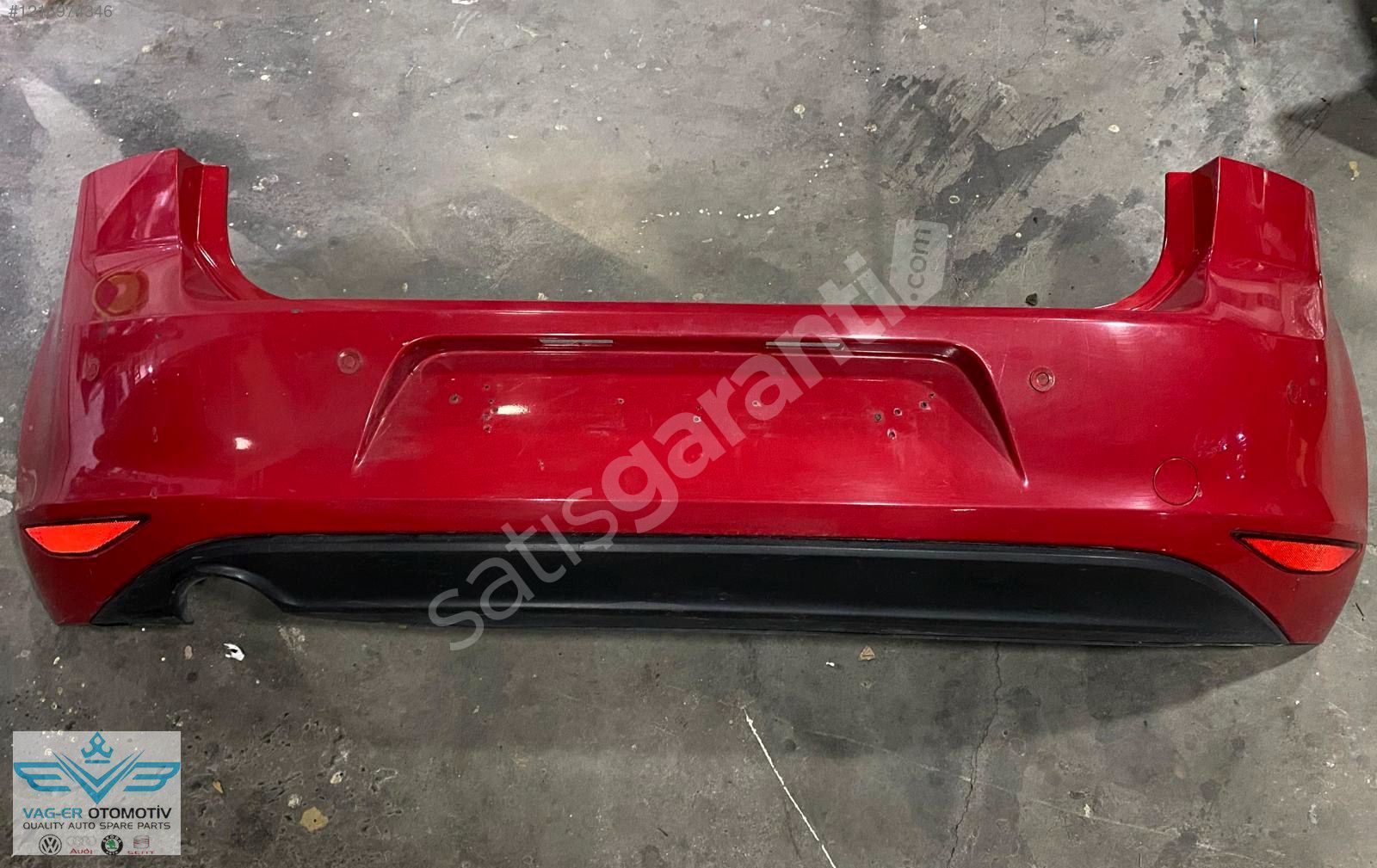 VW GOLF 7.5 2020 ARKA TAMPON KOMPLE 5G6807421 / HATASIZ KIRMIZI