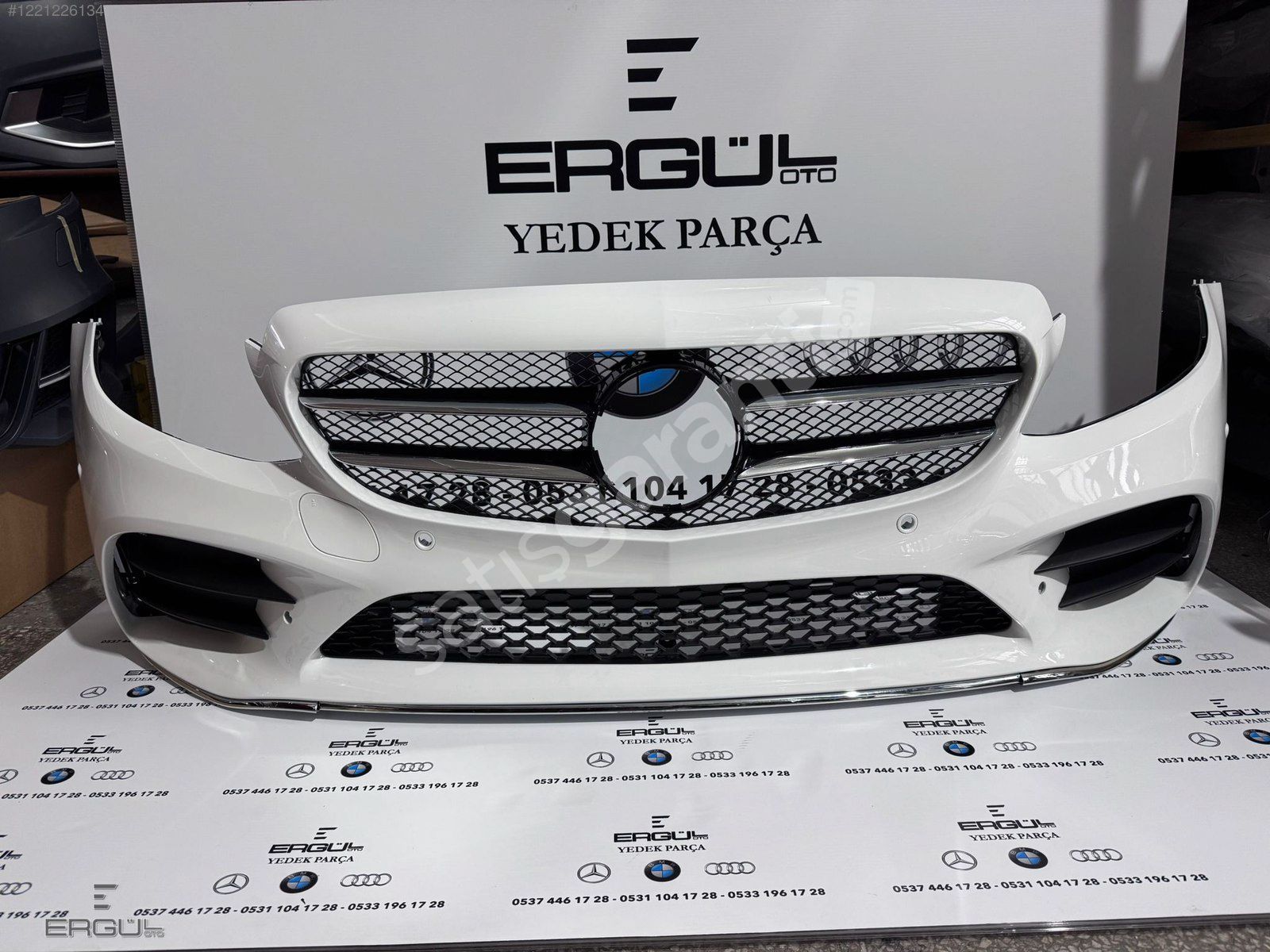 ERGÜL OTO-MERCEDES W205 AMG ÖN DOLU TAMPON KOMPLE SIFIR BEYAZ