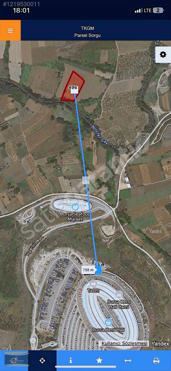 MUDANYA DEDEKÖY'DE SATILIK 1.166 M2 HİSSE