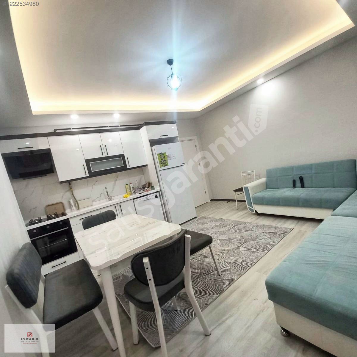 ÇARŞI MERKEZ'DE HİLTON OTEL YANI FULL EŞYALI KİRALIK 1+1 DAİRE