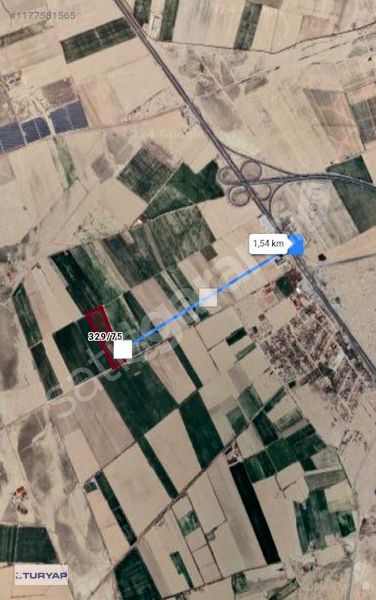 KONYA EREĞLİ ZENGEN KÖYÜNDE 50,640 M2 SATILIK TARLA...