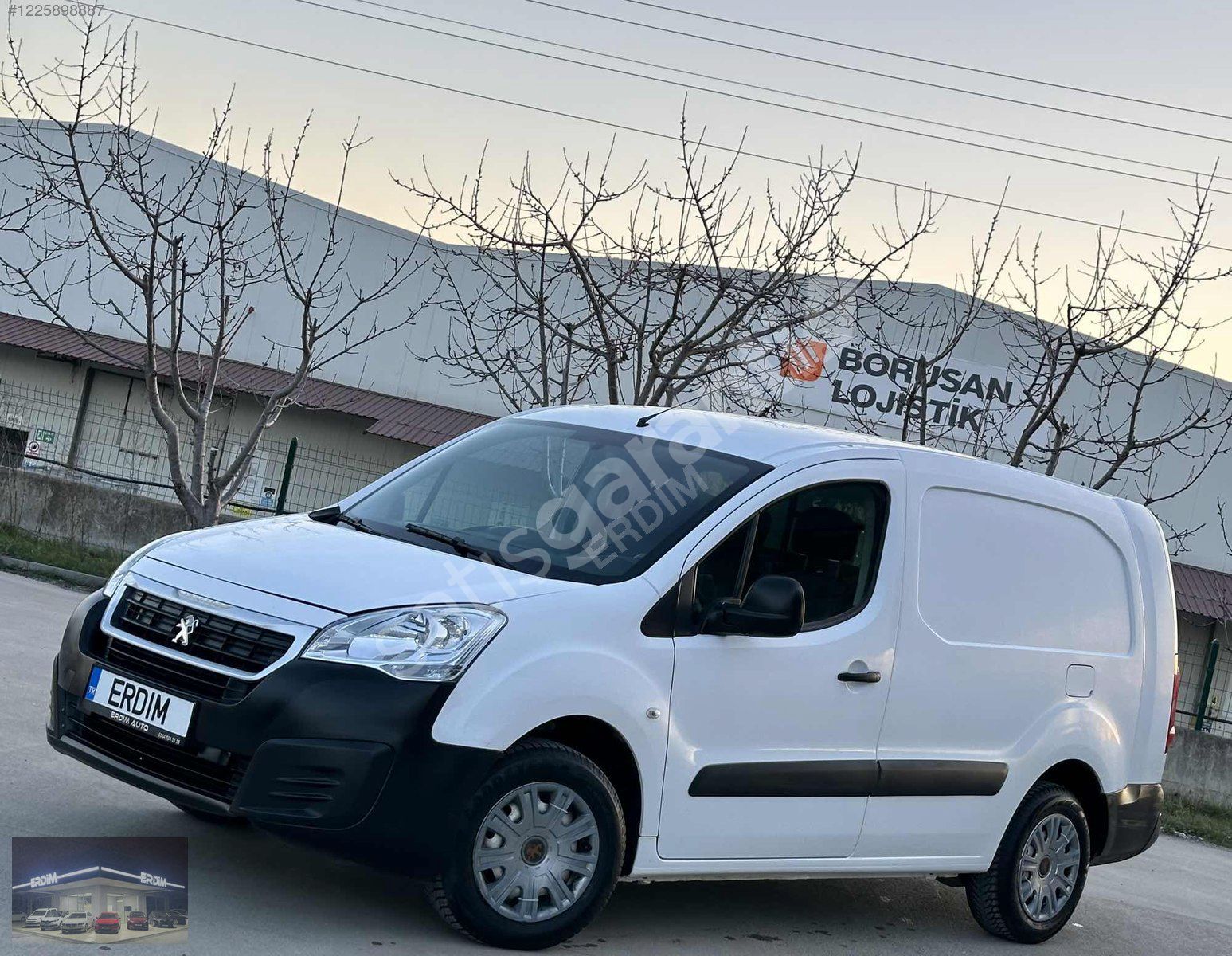 ERDİM'DEN 2017 PEUGEOT PARTNER PANELVAN BOYASIZ %20KDV 138 BİNKM