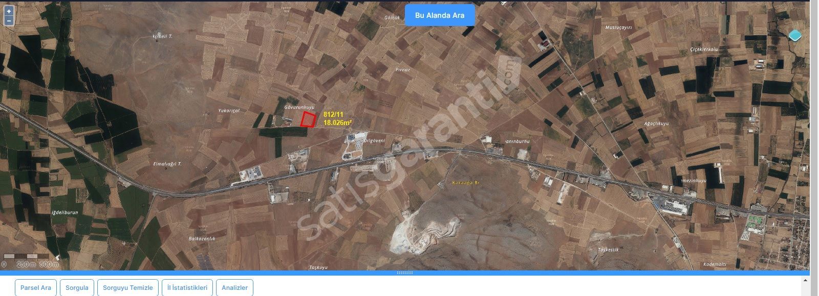 KONYA SARAYÖNÜ LADİK KONYA-AFYON YOLU ÜZERİ SATILIK TARLALAR