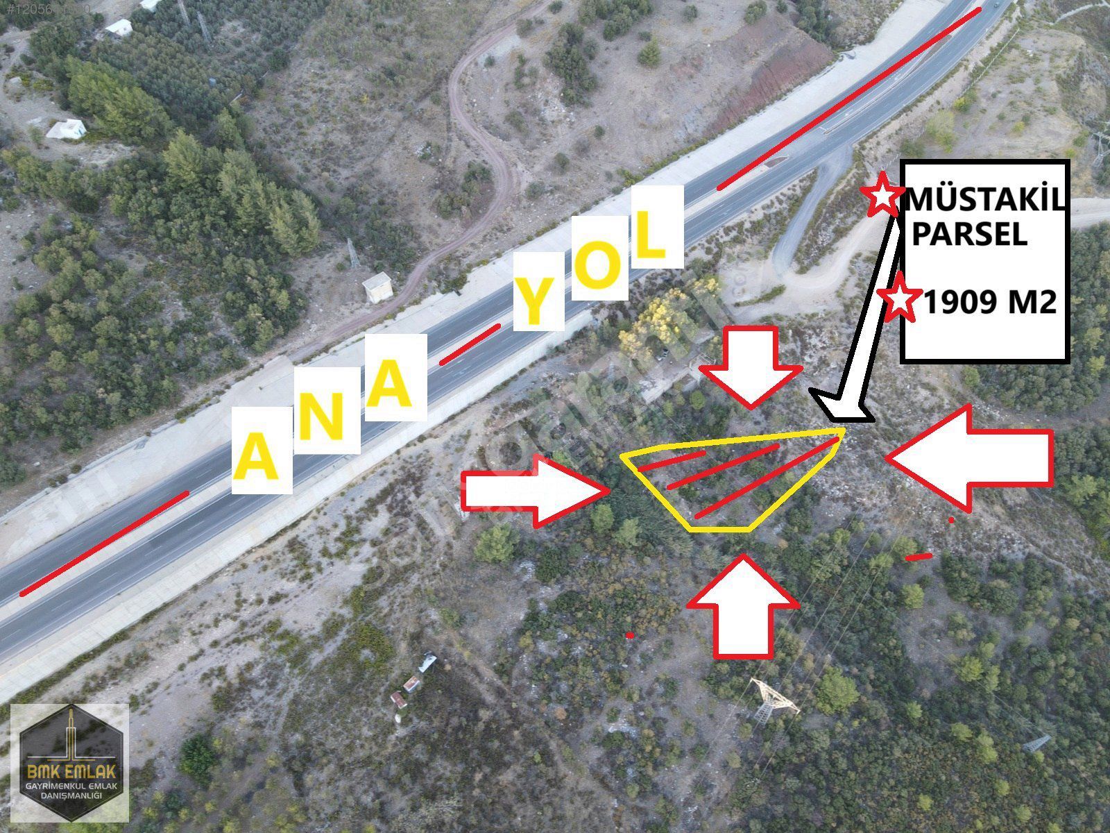 BMK DAN ANTALYA KUMLUCA YOLU ÜZERİZİ YOL KENARI SATILIK ARAZİ