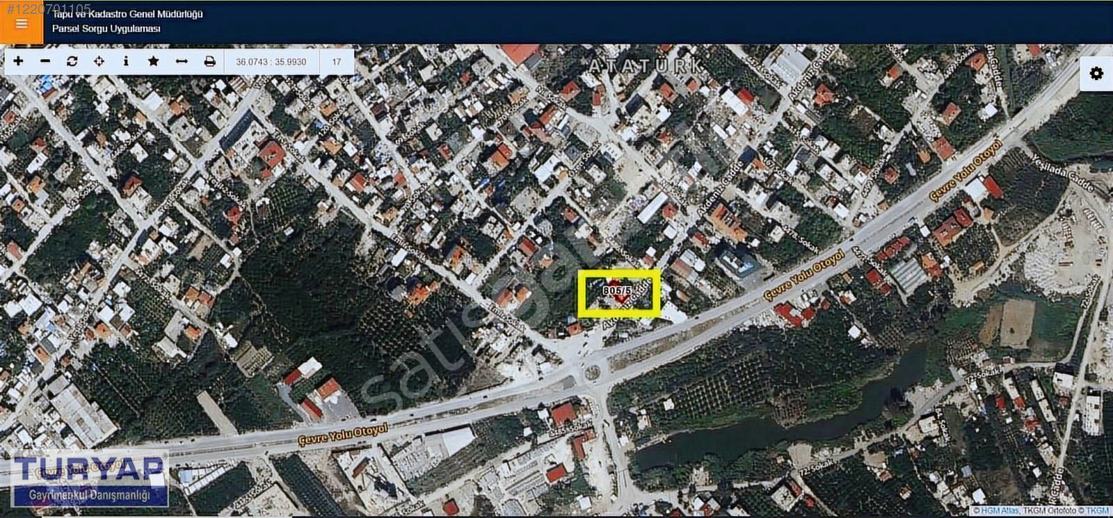 SAMANDAĞ ÇEVREYOLUNA 60 METRE MESAFEDE SATILIK PARSEL