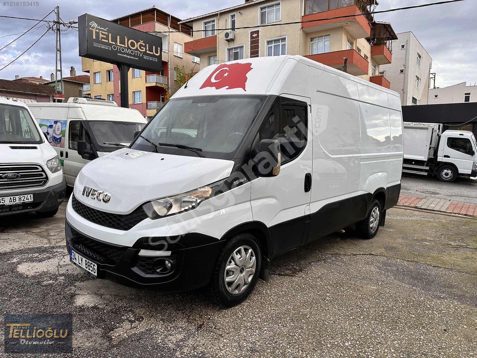 2016 IVECO 35-S150 150 BEYGİR 13M3 PANELVAN KLİMALI