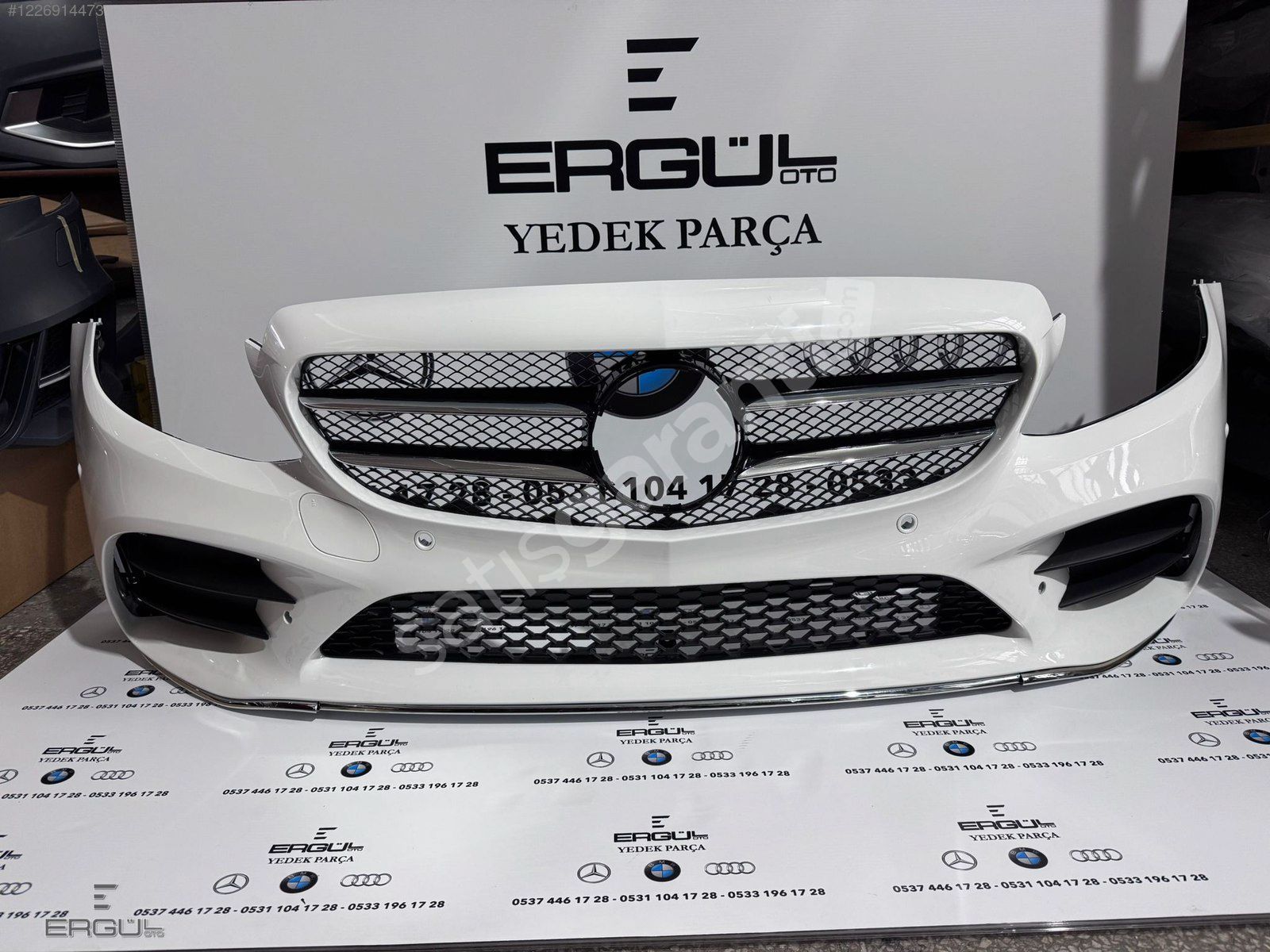 ERGÜL OTO-MERCEDES W205 AMG ÖN DOLU TAMPON KOMPLE SIFIR BEYAZ