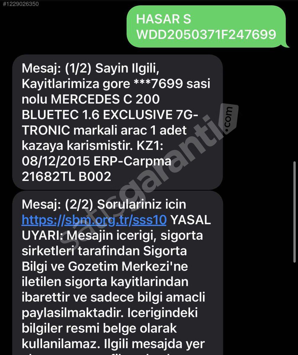 AYDEMİR AUTO DAN BOYASIZ 2015 C200d EXCLUSİVE İMZA SERİSİ