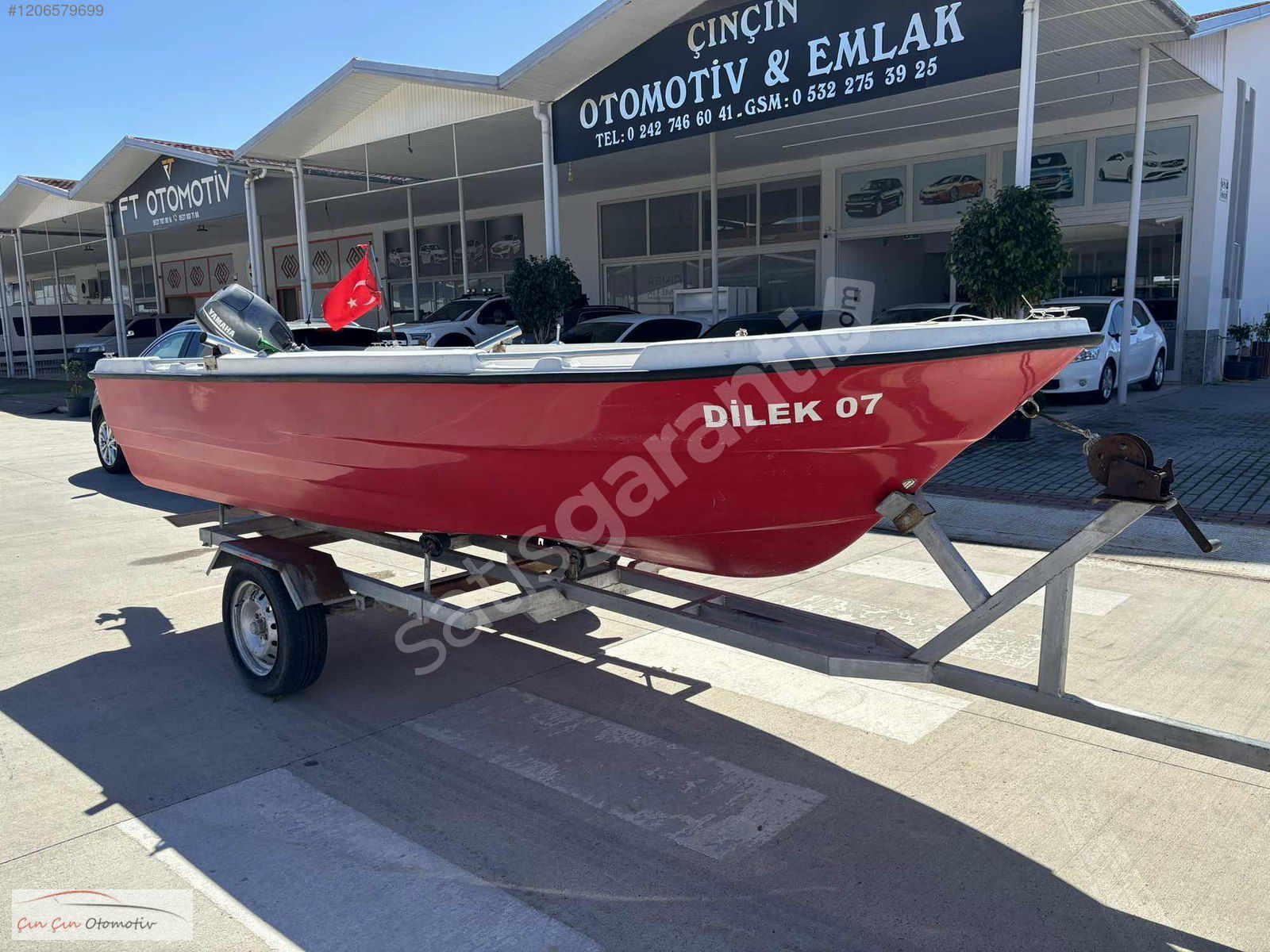 TAM TAKIM LİMAN KAYITLI YAMAHA MOTORLU 4.50 TEKNE