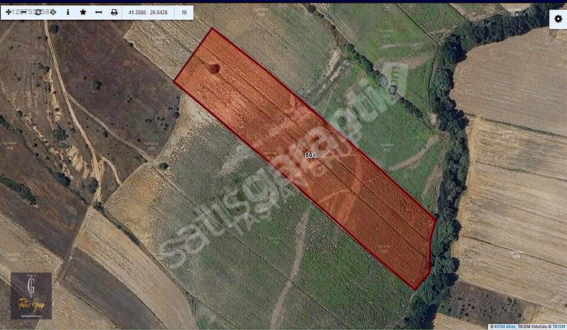 UZUNKÖPRÜ BAYRAMLI'DA 1082 M2 HİSSELİ TARLA