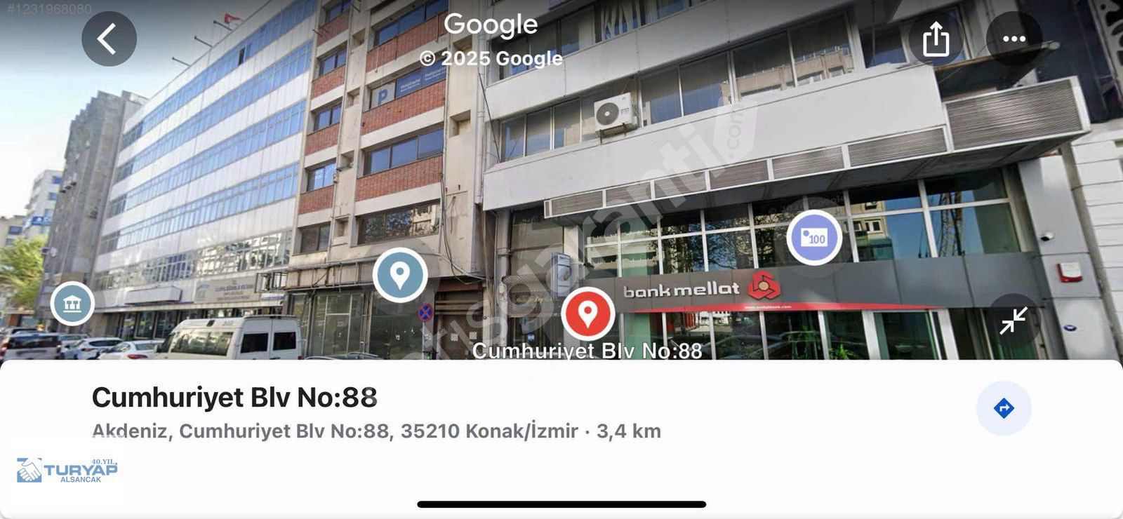2.kordonda 300 m2 ofis SSK ya yakın
