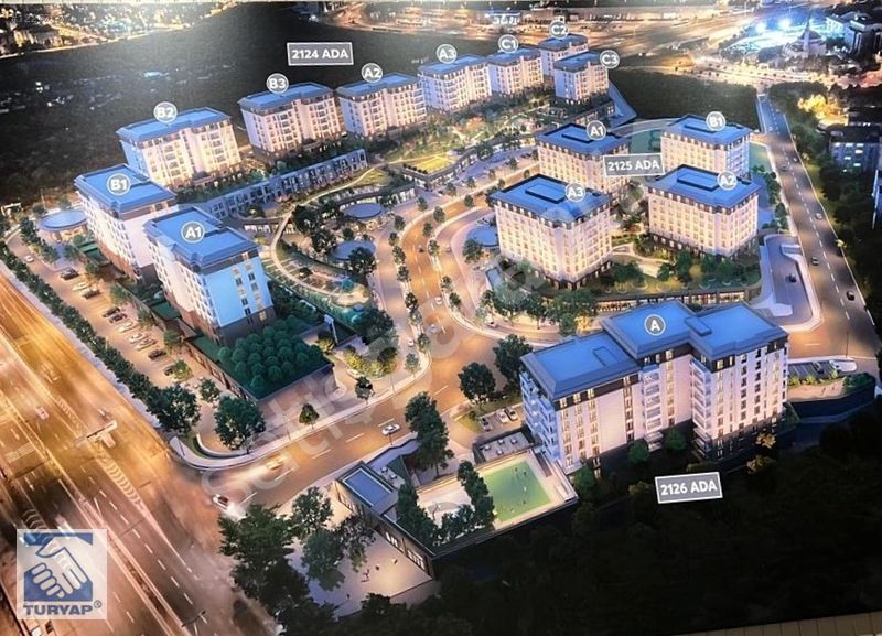 MEYDAN BAŞAKŞEHİR BÜYÜK TİP ( 223 M² ) ARA KAT 4+1 SATILIK DAİRE