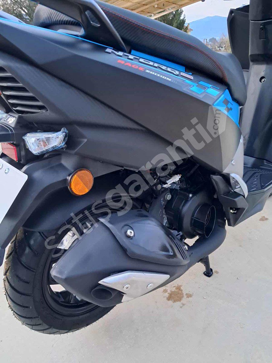 "0" KM TVS NTORq 125cc mavi RENK K.KART GEÇERLİDİR