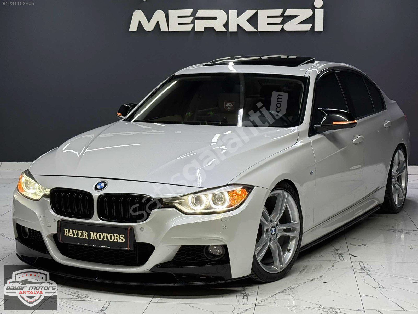 2014 BMW 320ied BOYASIZ 165 KM NBT/HAYALET/ SEDEFLİ BEYAZ