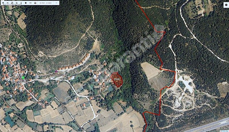 Bolu Manzaralı Pirahmetler Köyü Satılık Arsa